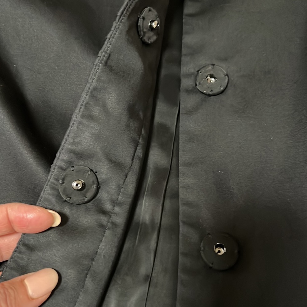 Talbots black ruffle front jacket - Picture 14 of 16